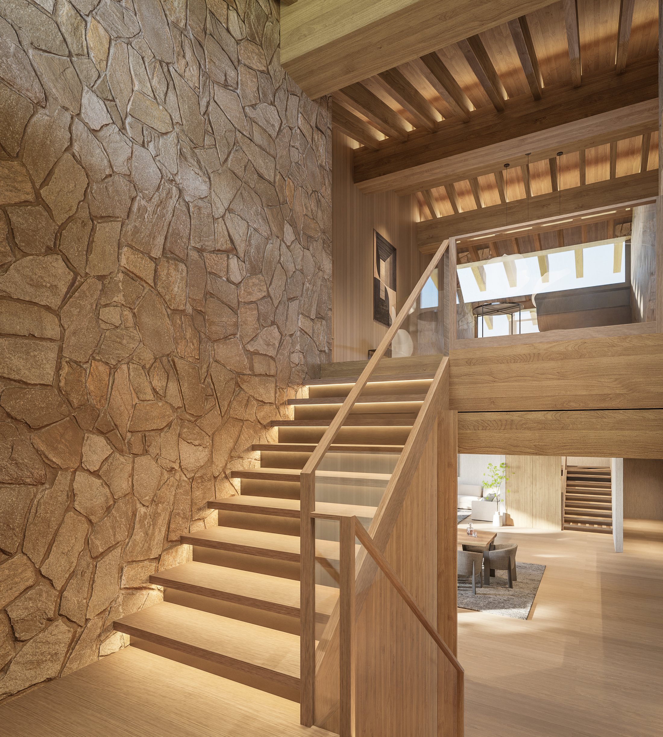 Stairs and landing